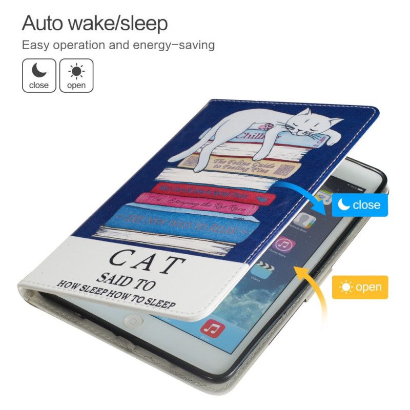 Etui Folio Samsung Galaxy Tab A 8" (2019) Śpiący Kot Etui Ochronne