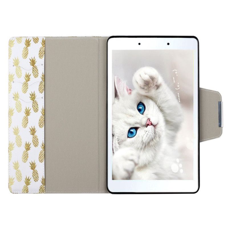 Etui Folio Samsung Galaxy Tab A 8" (2019) Złoty Ananas