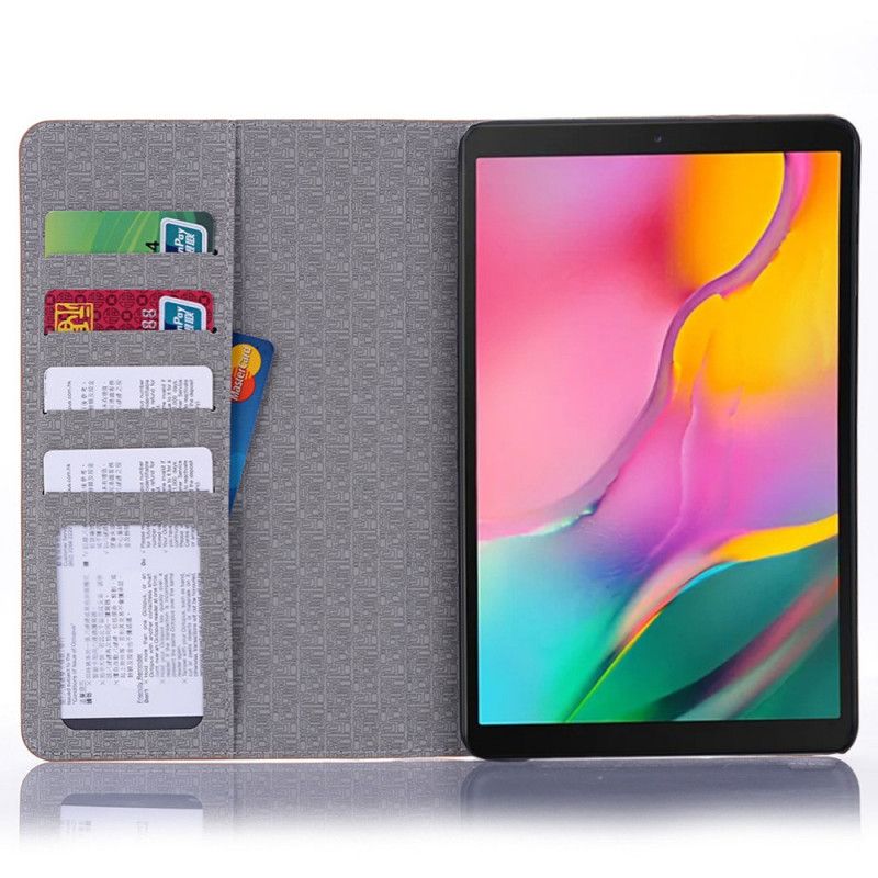 Etui Samsung Galaxy Tab A 8" (2019) Czerwony Czarny Skóra Krokodyla Etui Ochronne