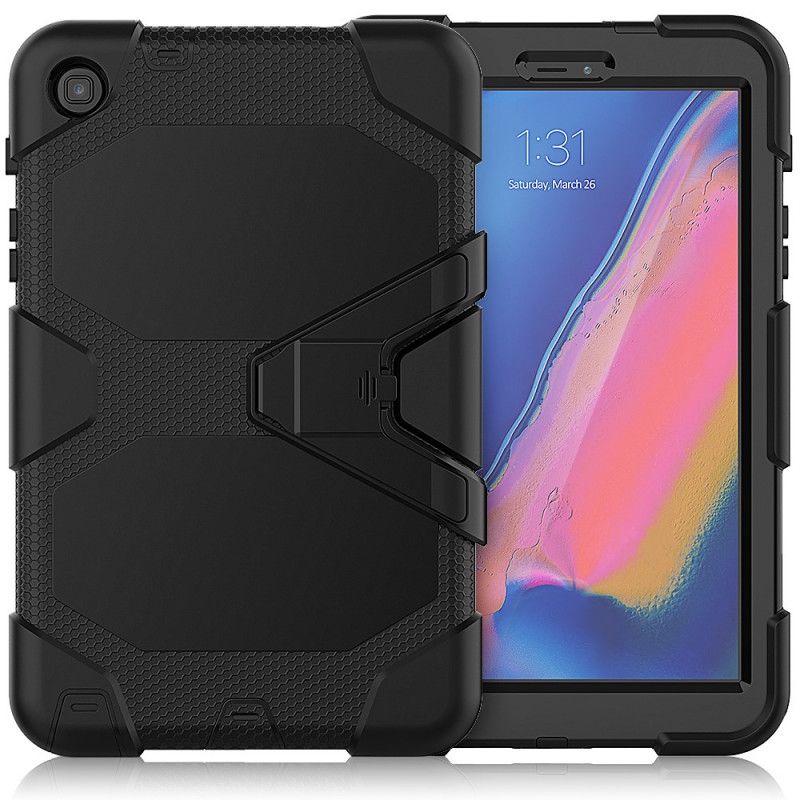 Etui Samsung Galaxy Tab A 8" (2019) Czerwony Czarny Wytrzymały Silikon