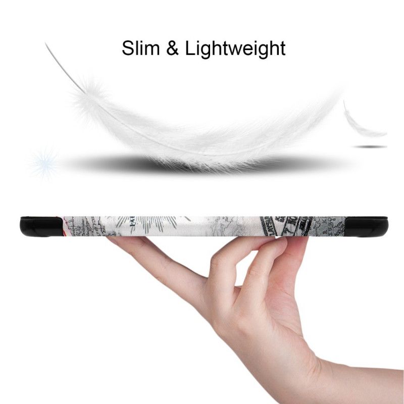 Inteligentna Obudowa Samsung Galaxy Tab A 8" (2019) Wieża Eiffla W Stylu Retro