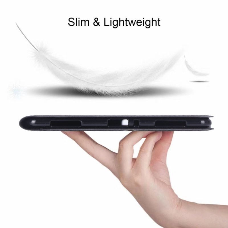 Pokrowce Samsung Galaxy Tab A 8" (2019) Czarny Drobne Włókno Węglowe
