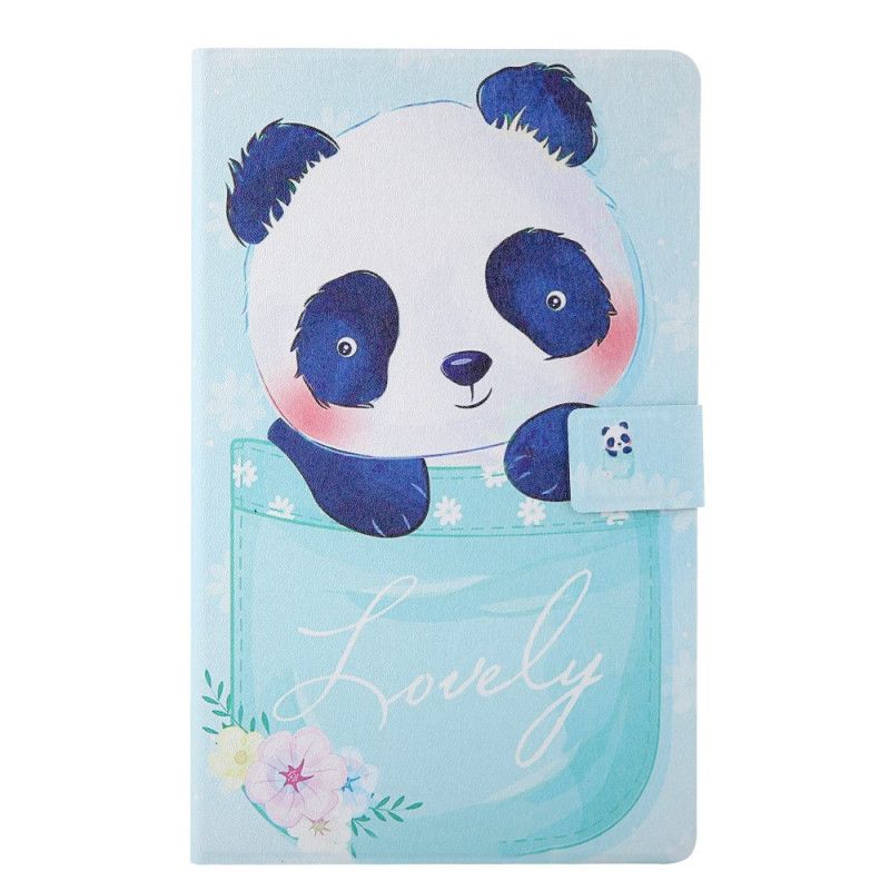 Pokrowce Samsung Galaxy Tab A 8" (2019) Jasnoniebieski Zielony Seria Panda