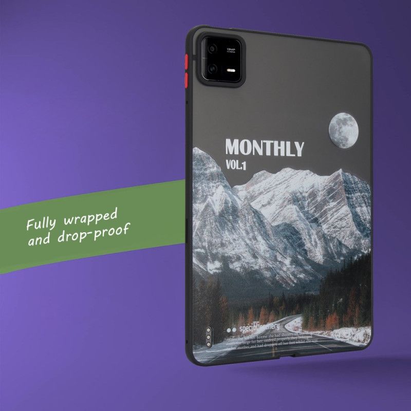 Etui Xiaomi Pad 6 Pro Zaśnieżona Góra I Autostrada Etui Ochronne