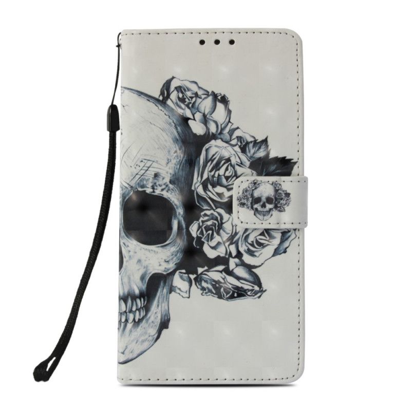 Etui Folio Honor 10 Kwiecista Czaszka Etui Ochronne