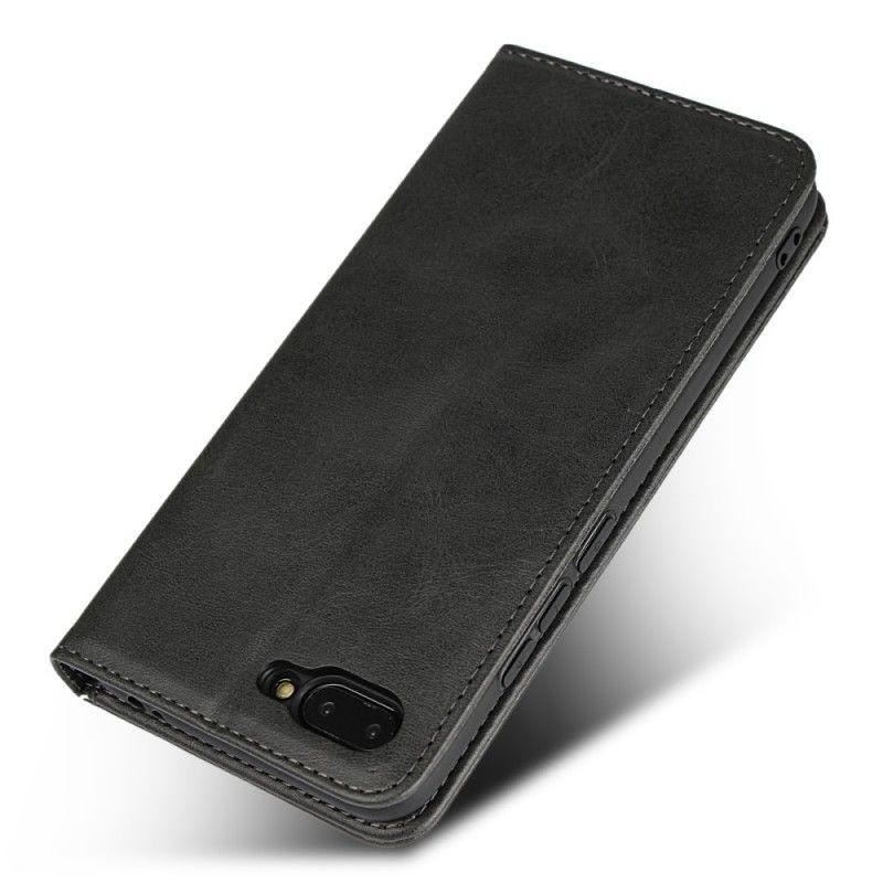Flip Kotelot Honor 10 Czerwony Czarny Efekt Skóry