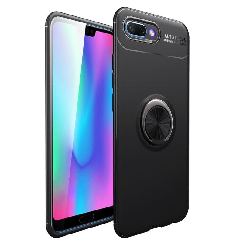 Futerały Honor 10 Czerwony Czarny Pierścień Ultra Magnetyczny