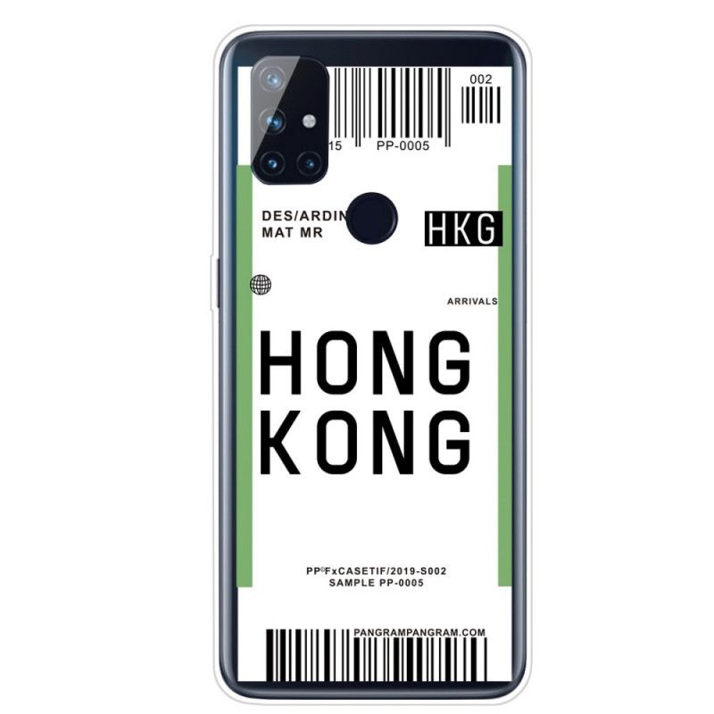 Futerały OnePlus Nord N100 Etui na Telefon Karta Pokładowa Do Hongkongu