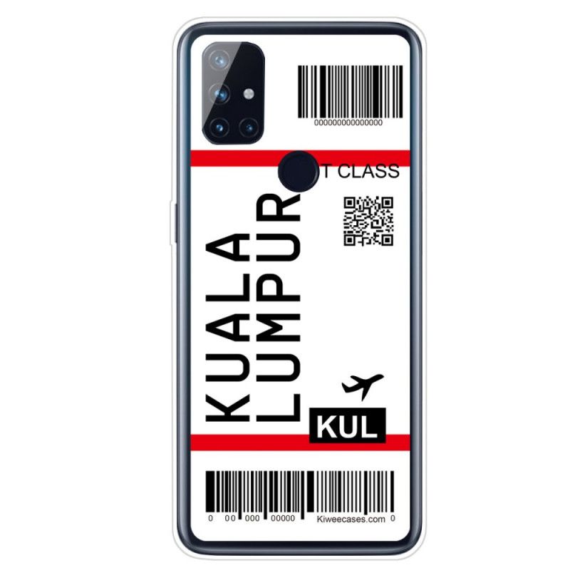 Futerały OnePlus Nord N100 Etui na Telefon Karta Pokładowa Do Kuala Lumpur