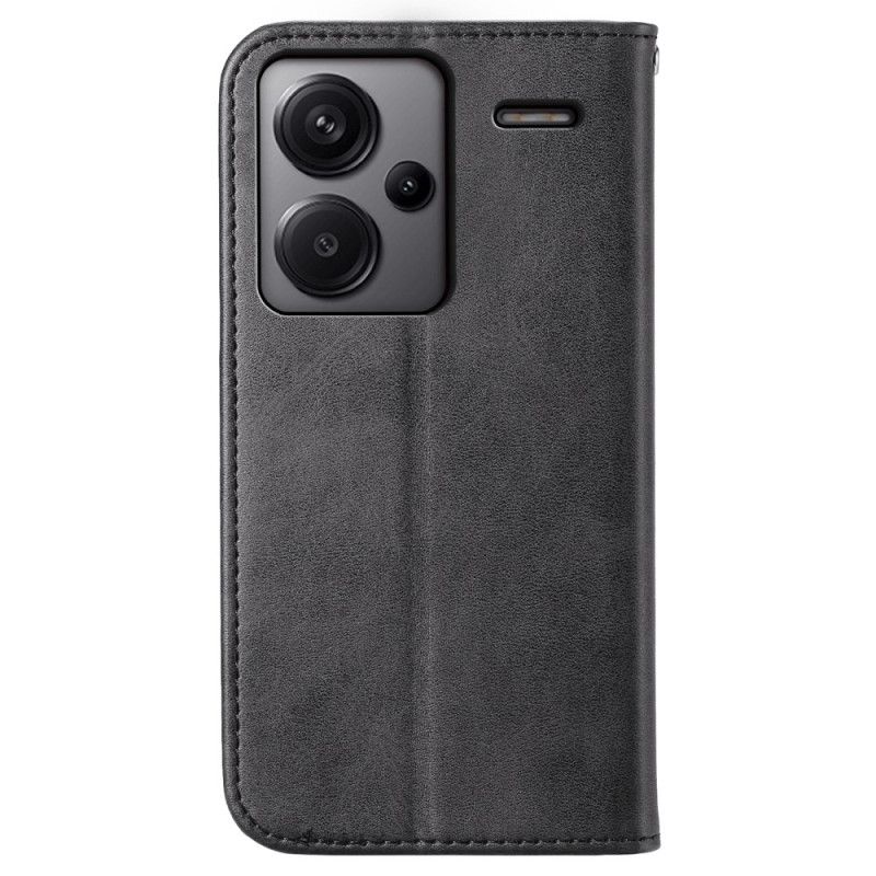 Skórzany Futerał Xiaomi Redmi Note 13 Pro Plus 5g Etui Na Telefon Diamentowy Wzór Z Paskiem
