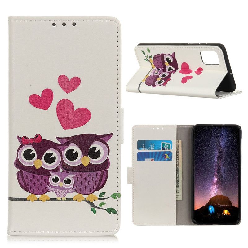 Etui Folio Samsung Galaxy S20 FE Rodzina Sów Etui Ochronne