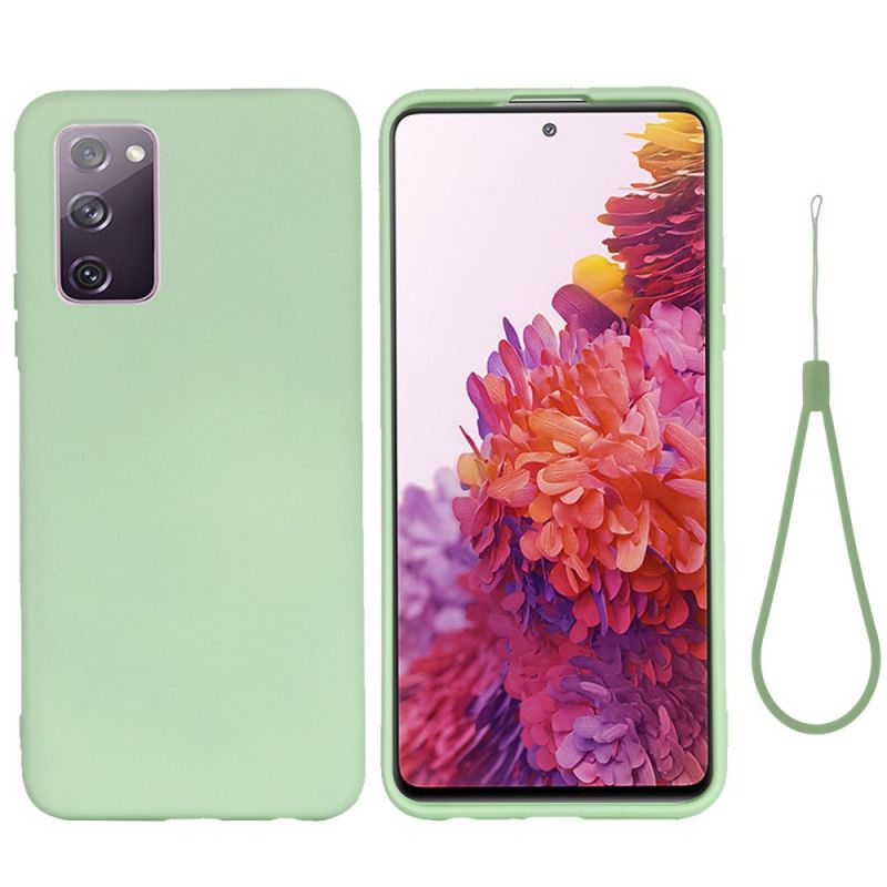 Etui Samsung Galaxy S20 FE Czerwony Czarny Wersja Z Płynnego Silikonu Etui Ochronne