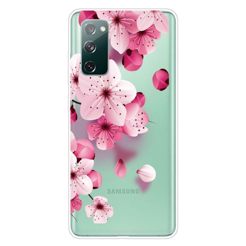 Etui Samsung Galaxy S20 FE Małe Różowe Kwiaty Etui Ochronne