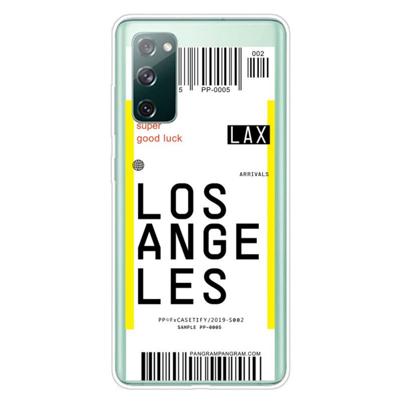Futerały Samsung Galaxy S20 FE Etui na Telefon Karta Pokładowa Do Los Angeles