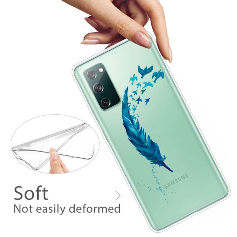 Futerały Samsung Galaxy S20 FE Etui na Telefon Piękne Pióro