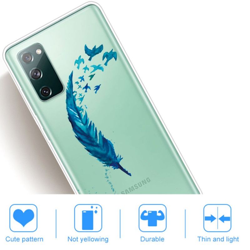 Futerały Samsung Galaxy S20 FE Etui na Telefon Piękne Pióro