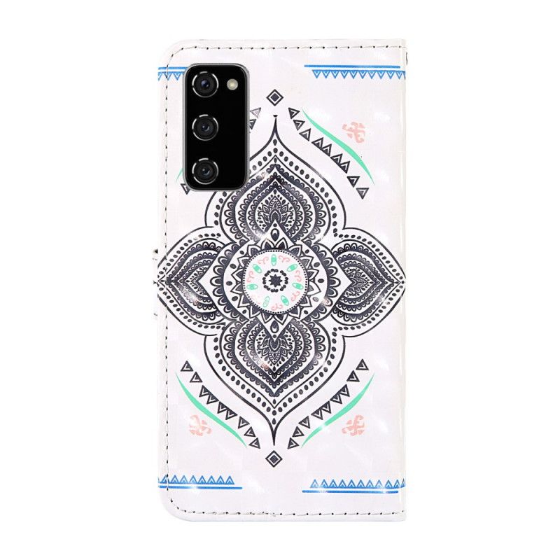 Pokrowce Samsung Galaxy S20 FE Mandala Z Punktami Świetlnymi Z Paskiem