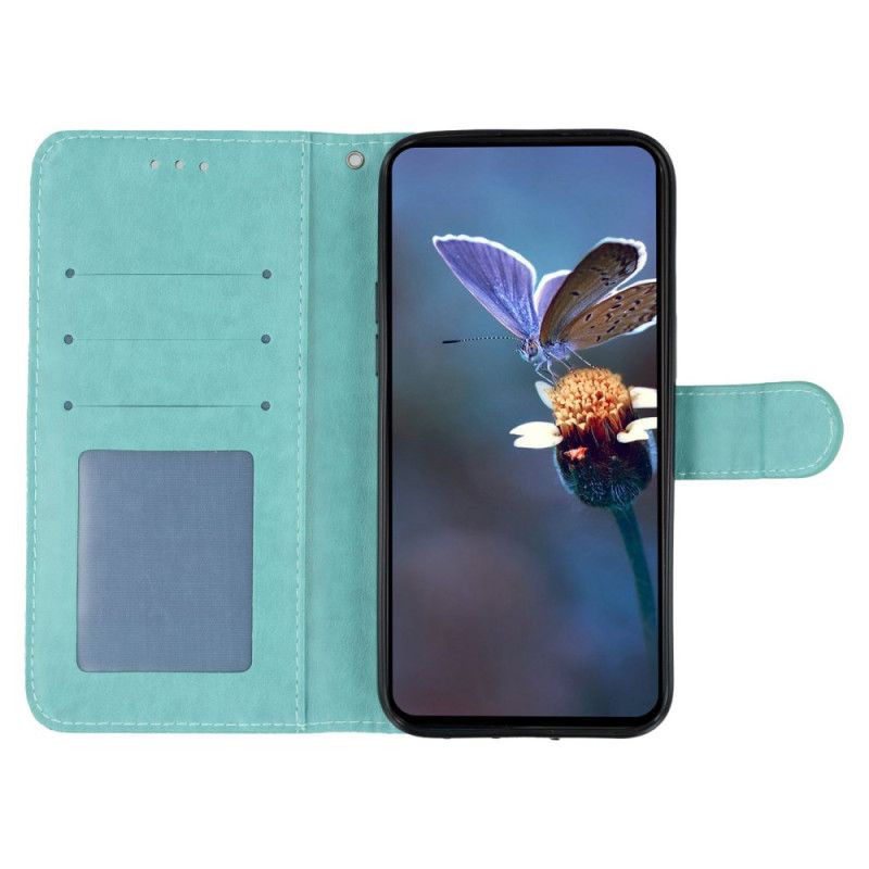 Etui Folio Realme C71 Kwiatowy Wzór Koronki