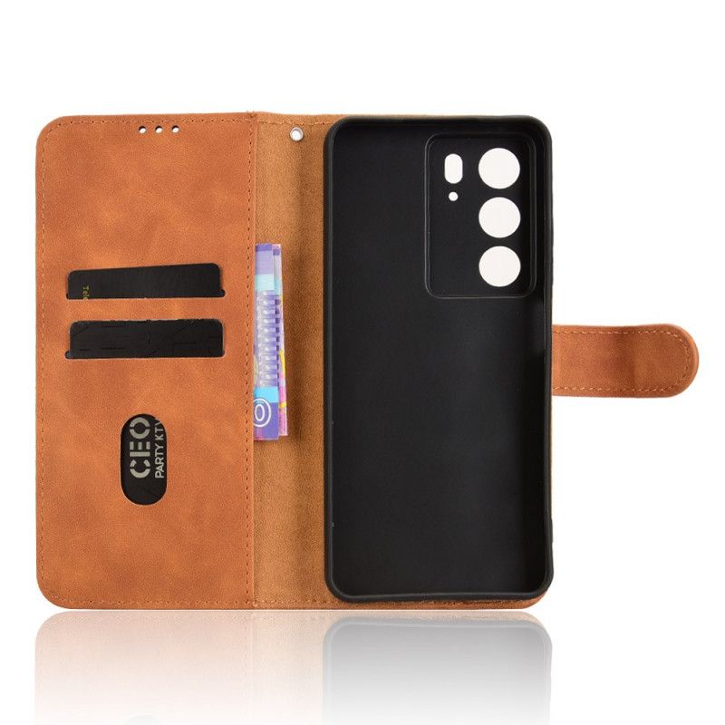 Skórzany Futerał Realme C71 Etui Na Telefon Efekt Zamszu