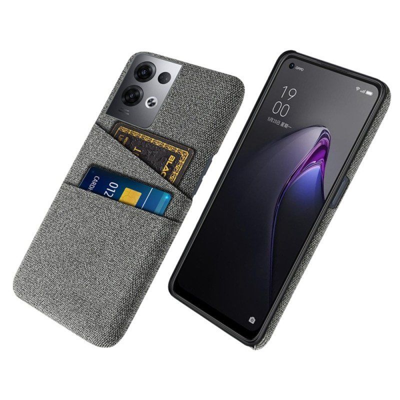 Etui do Oppo Reno 8 Pro Tkanina Na Karty