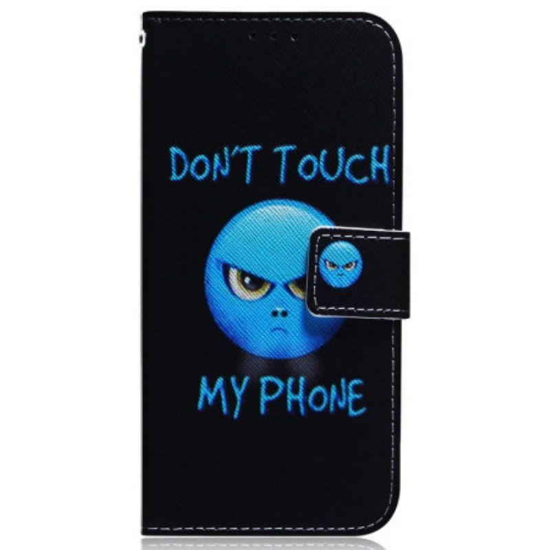 Etui Folio do Oppo Reno 8 Pro z Łańcuch Smycz Emoji Telefon