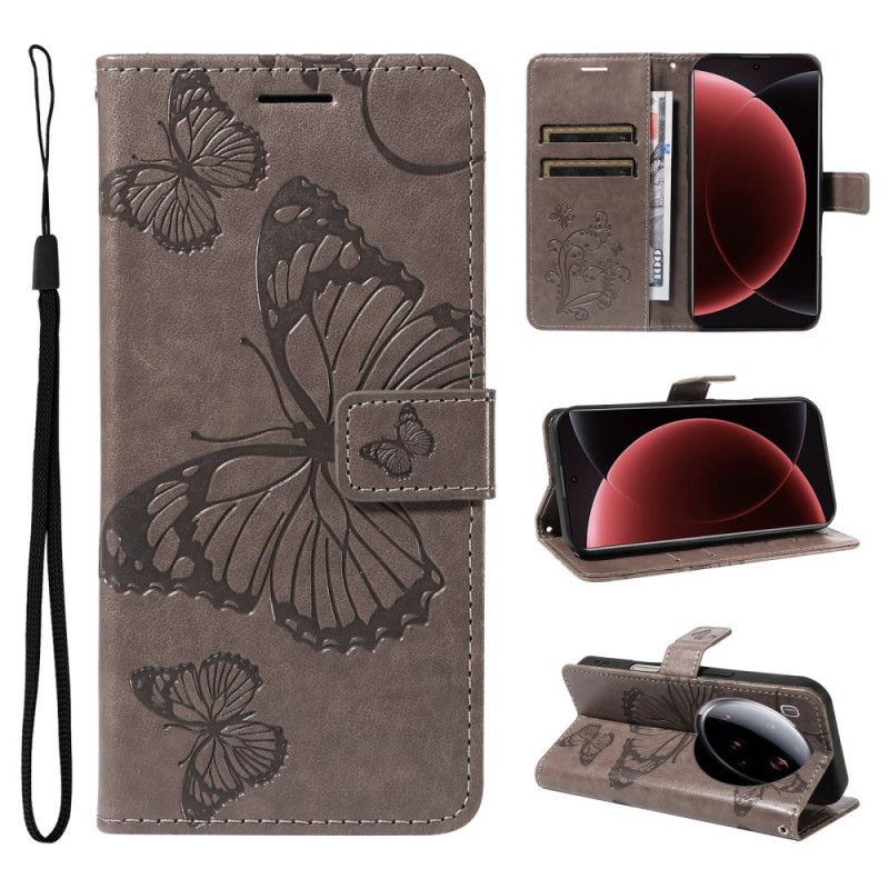 Etui Folio Do Xiaomi 15 Ultra Gigantyczne Motyle