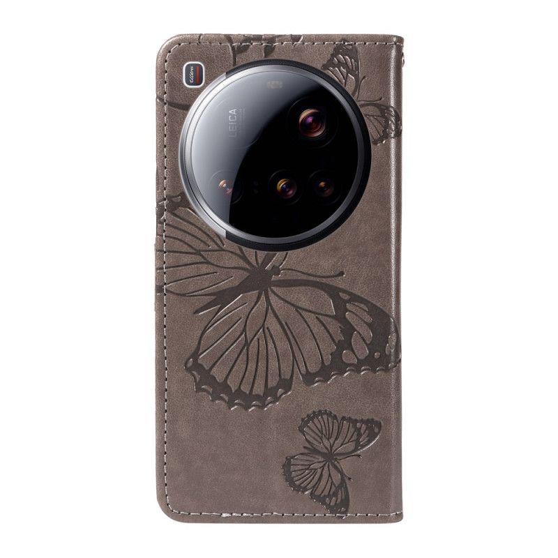 Etui Folio Do Xiaomi 15 Ultra Gigantyczne Motyle