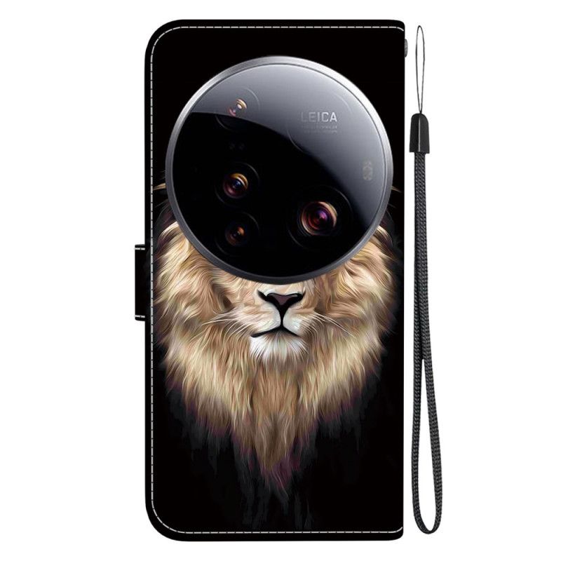 Etui Folio Do Xiaomi 15 Ultra Głowa Lwa
