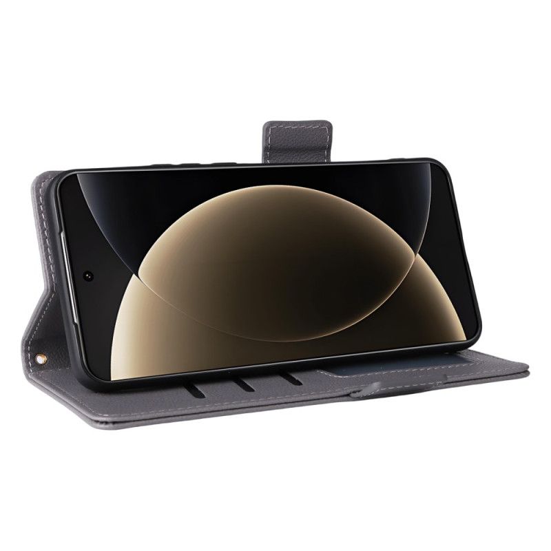 Etui Folio Do Xiaomi 15 Ultra Teksturowany Wzór Paska