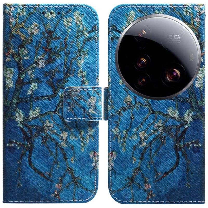 Etui Folio Xiaomi 15 Ultra Kwiaty Moreli Etui Ochronne