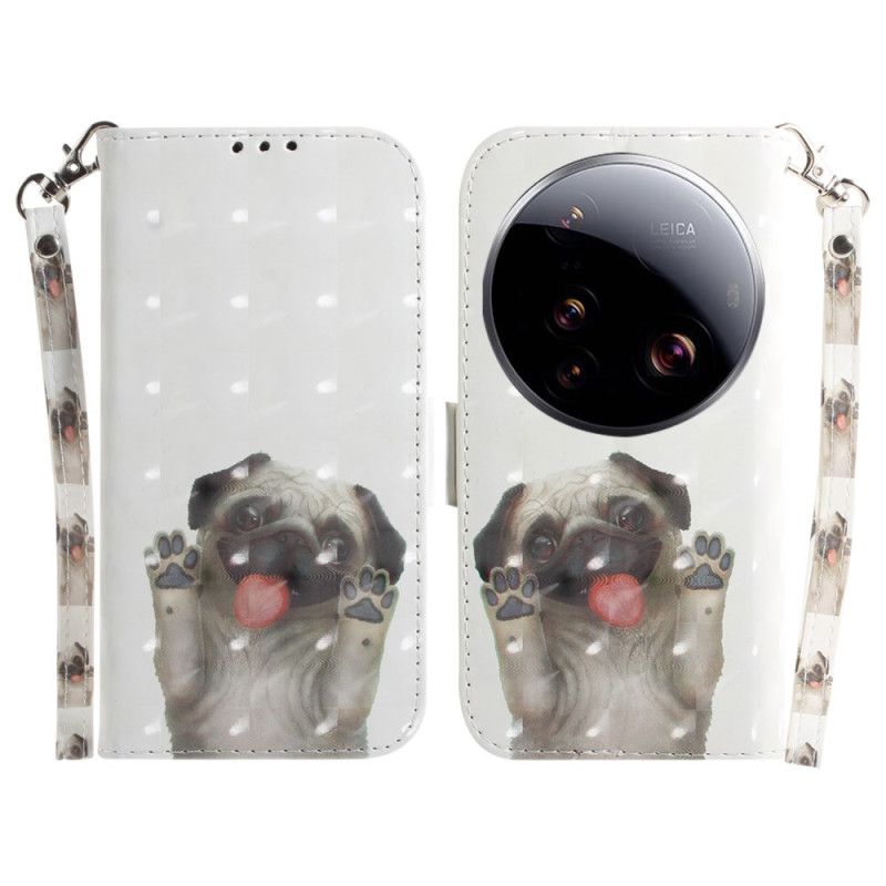 Etui Folio Xiaomi 15 Ultra Mops Ze Smyczką