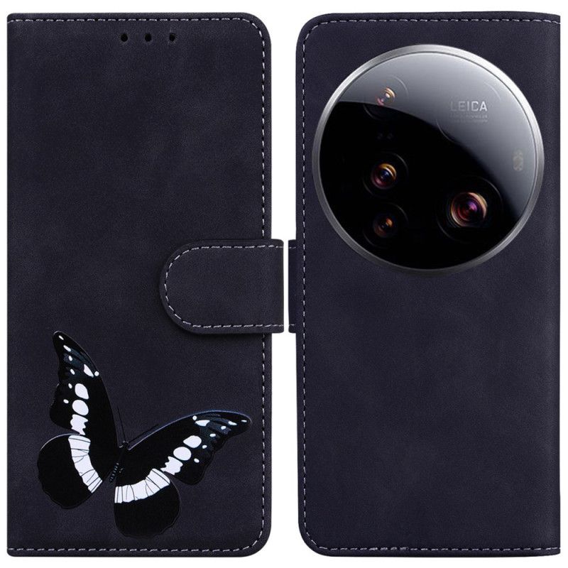 Etui Folio Xiaomi 15 Ultra Nadruk Motyli Etui Ochronne