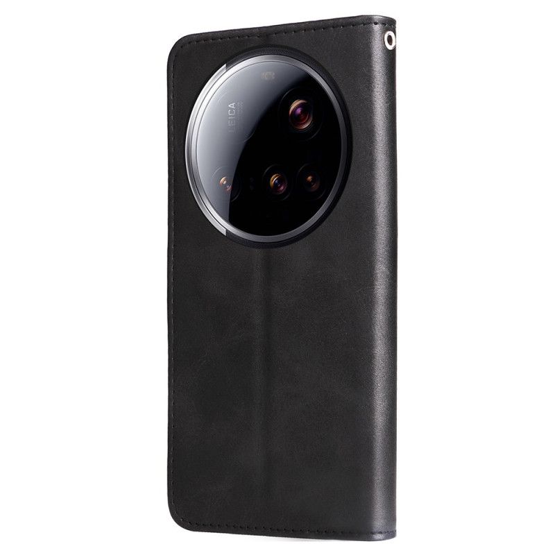 Etui Folio Xiaomi 15 Ultra Portfel Na Zamek Błyskawiczny Etui Ochronne