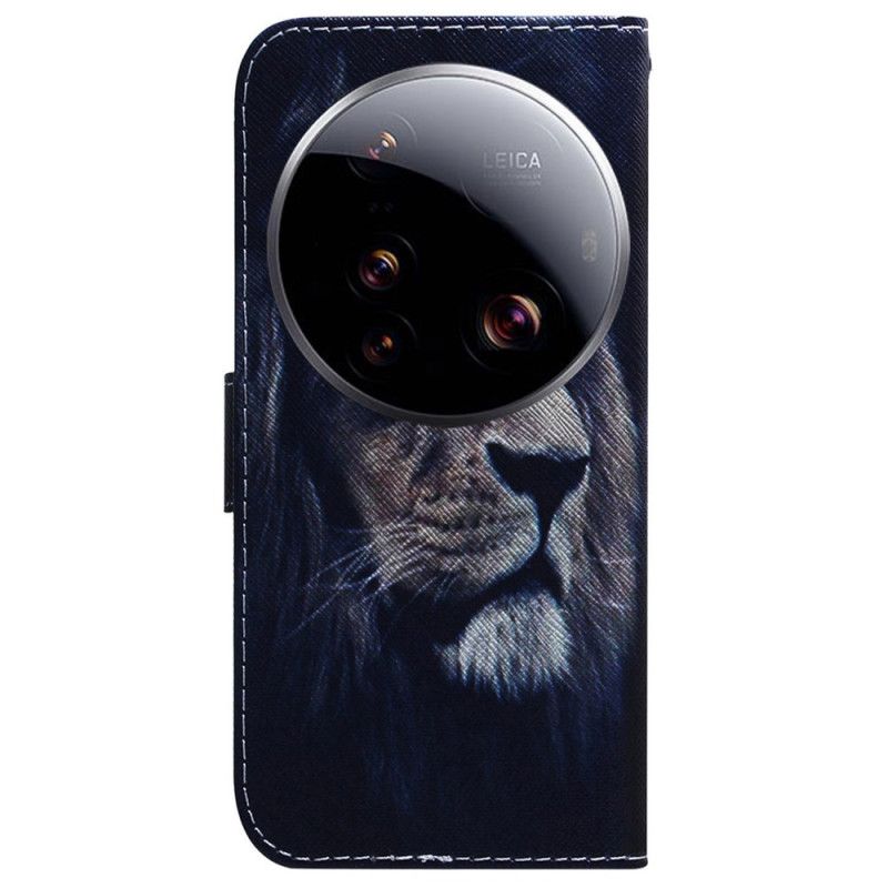 Etui Folio Xiaomi 15 Ultra Śniący Lew