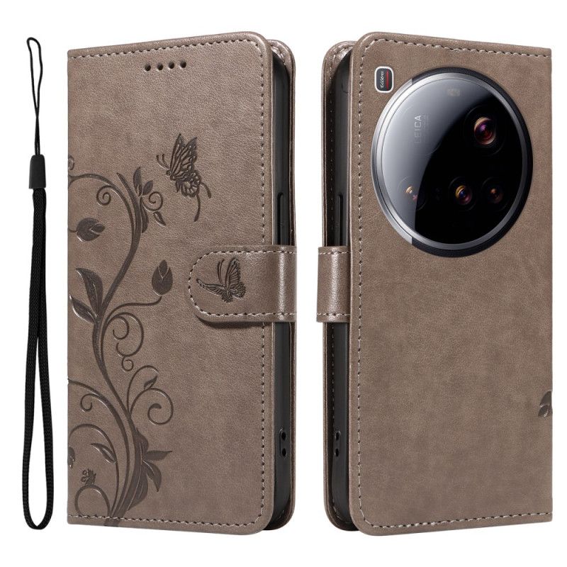 Etui Folio Xiaomi 15 Ultra Wzór Kwiatowy