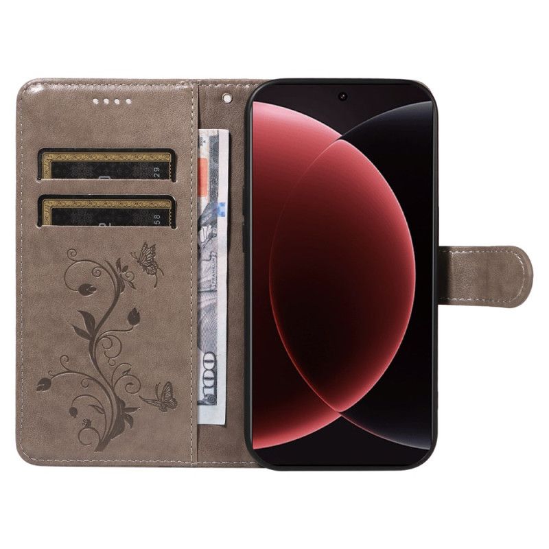 Etui Folio Xiaomi 15 Ultra Wzór Kwiatowy