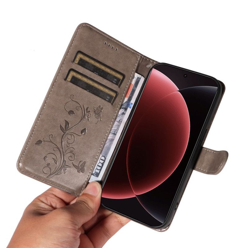 Etui Folio Xiaomi 15 Ultra Wzór Kwiatowy