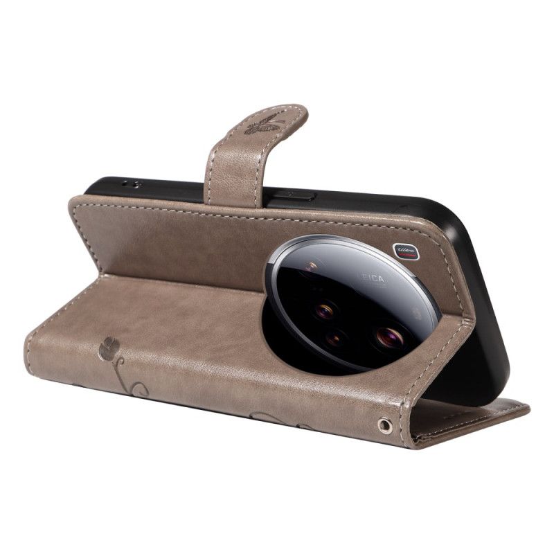 Etui Folio Xiaomi 15 Ultra Wzór Kwiatowy