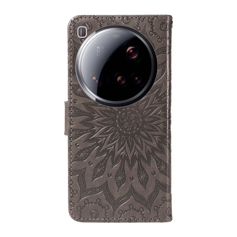 Etui Folio Xiaomi 15 Ultra Wzór Słonecznika Etui Ochronne