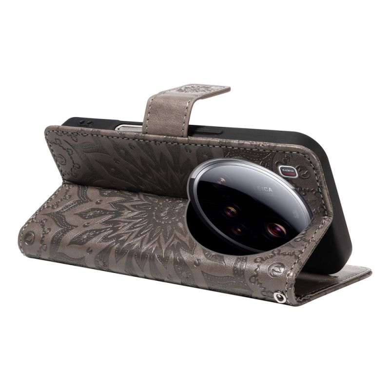 Etui Folio Xiaomi 15 Ultra Wzór Słonecznika Etui Ochronne