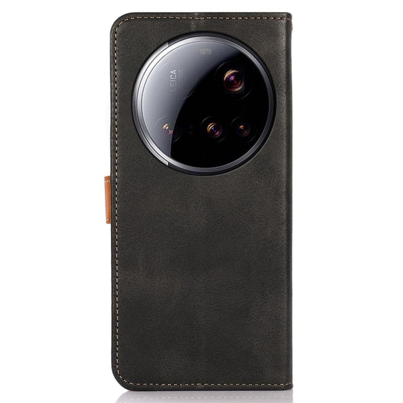 Etui Folio Xiaomi 15 Ultra Złote Zapięcie Etui Ochronne