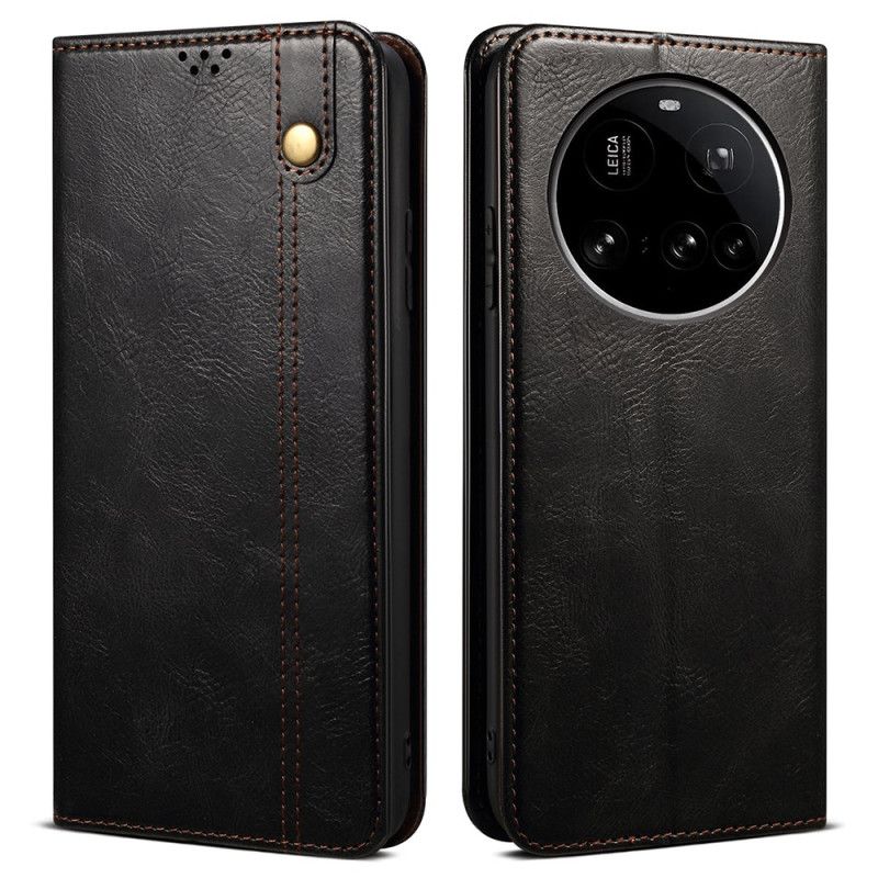 Flip Kotelot Xiaomi 15 Ultra Etui Na Telefon Woskowana Skóra Ekologiczna