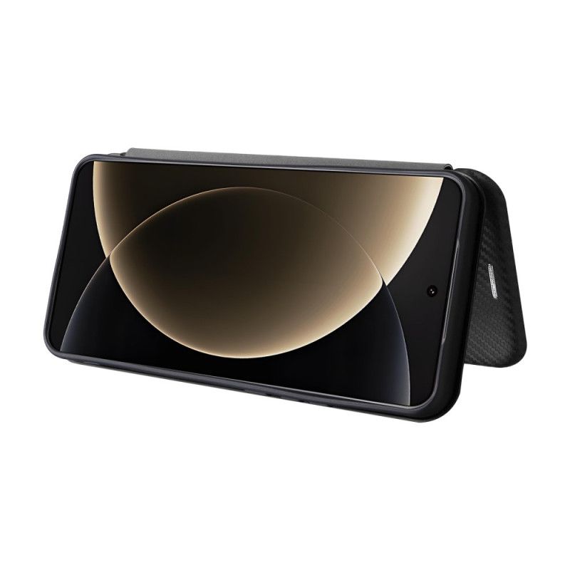 Flip Kotelot Xiaomi 15 Ultra Szczotkowane Włókno Węglowe Etui Ochronne