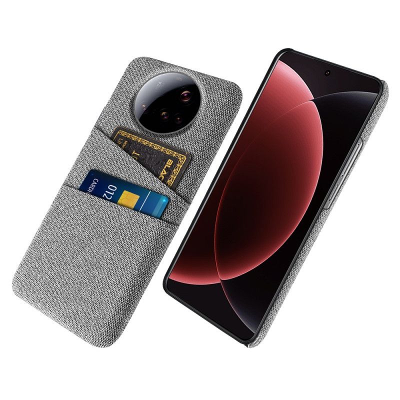 Futerały Xiaomi 15 Ultra Etui Na Telefon Podwójny Uchwyt Na Karty Z Materiału