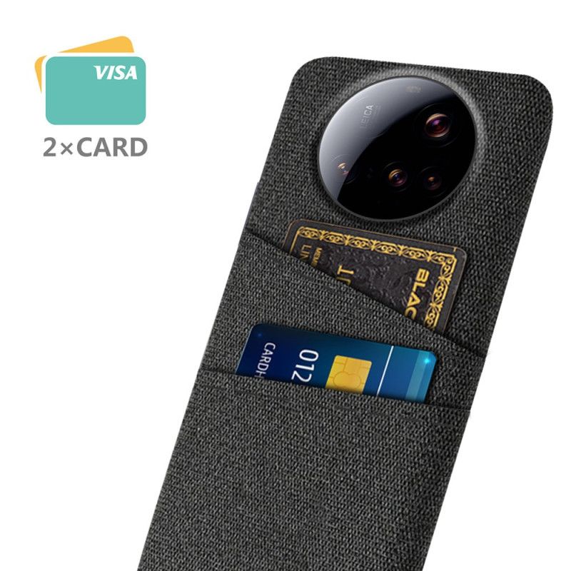 Futerały Xiaomi 15 Ultra Etui Na Telefon Podwójny Uchwyt Na Karty Z Materiału