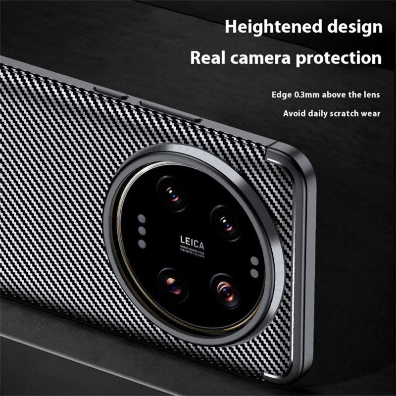 Futerały Xiaomi 15 Ultra Etui Na Telefon Tekstura Włókna Węglowego