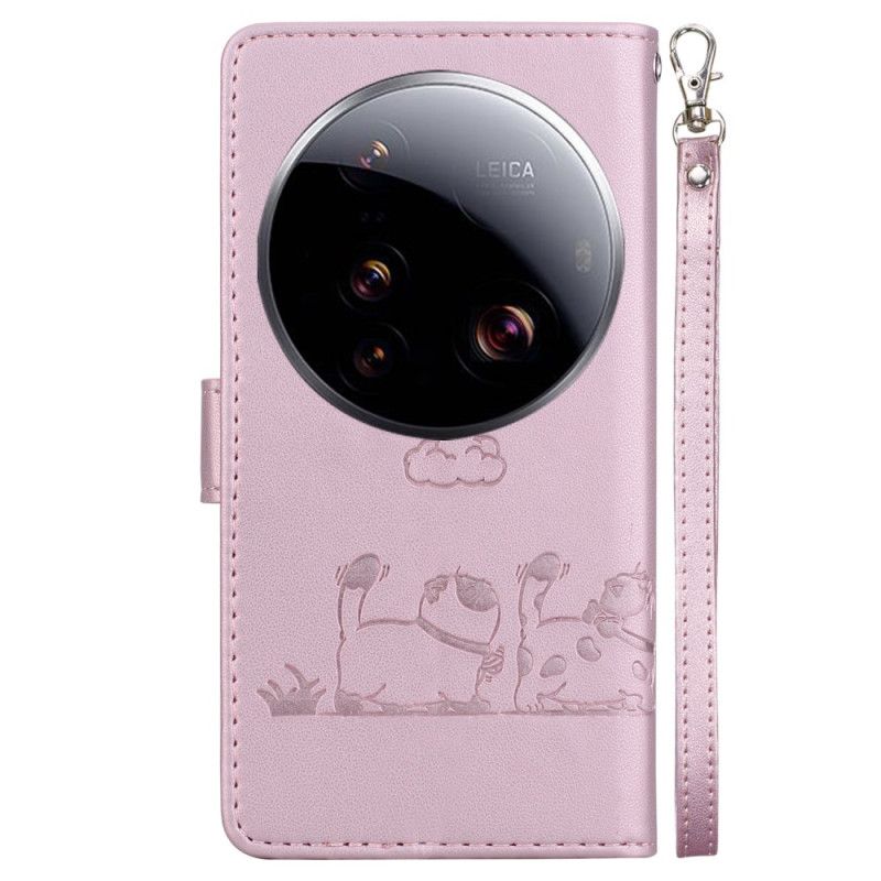 Obudowa Xiaomi 15 Ultra Etui Na Telefon Blokada Rfid I Wzór Kotka