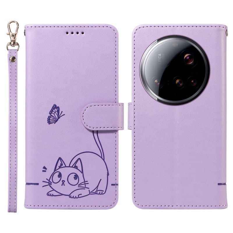 Obudowa Xiaomi 15 Ultra Etui Na Telefon Graficzny Pasek Z Kotem