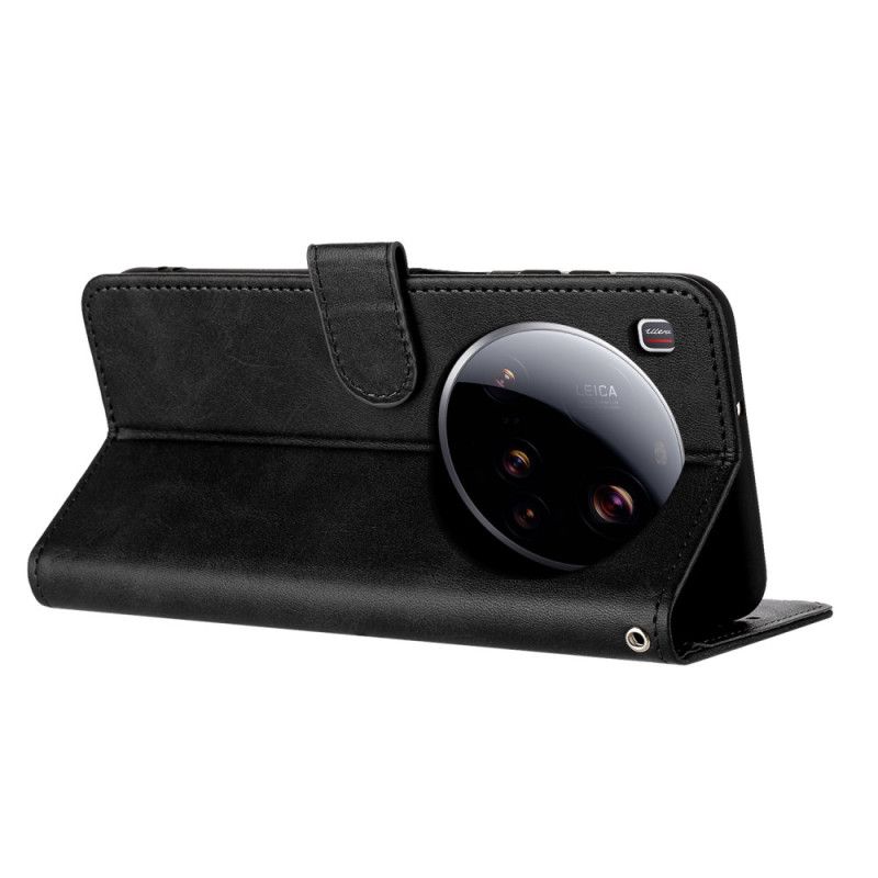 Skórzany Futerał Xiaomi 15 Ultra Etui Na Telefon Efekt Skórzanego Paska