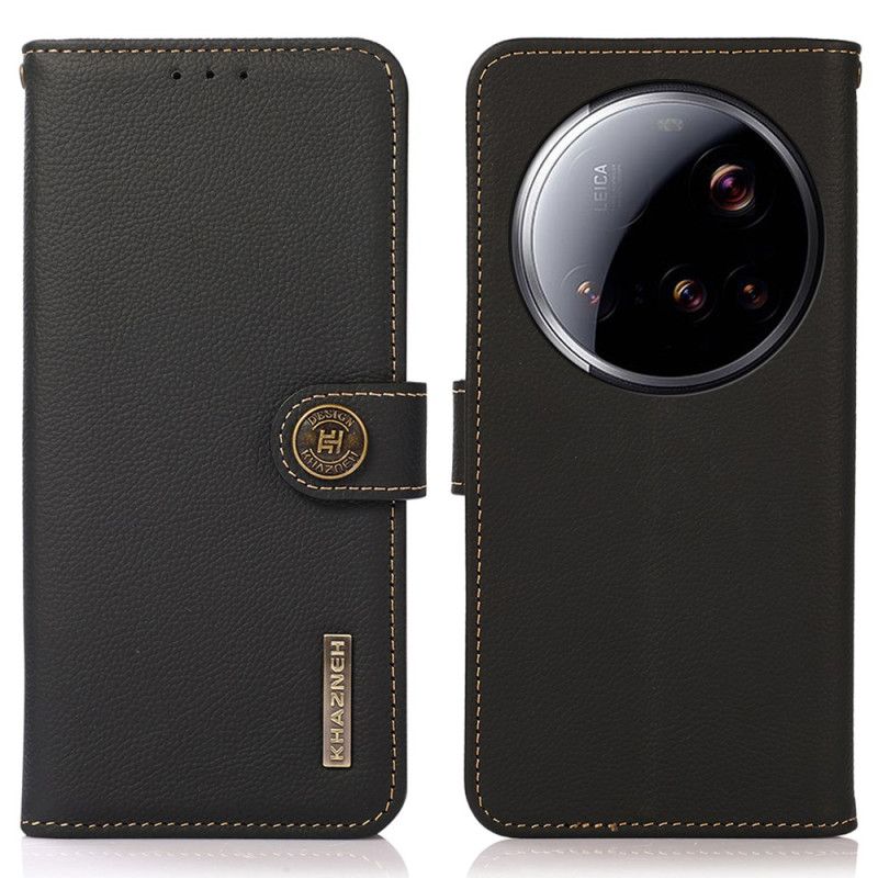 Skórzany Futerał Xiaomi 15 Ultra Etui Na Telefon Khazneh Klasyczna Skóra